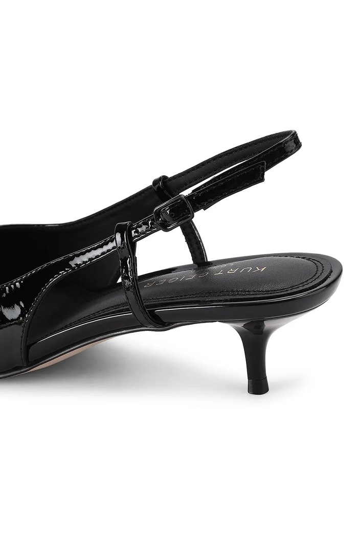 Obuwie Kurt Geiger London Szpilki skórzane Belsize 40 Sling 6137800309 czarny