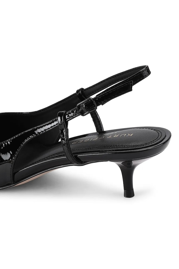 Obuwie Kurt Geiger London Szpilki skórzane Belsize 40 Sling 6137800309 czarny