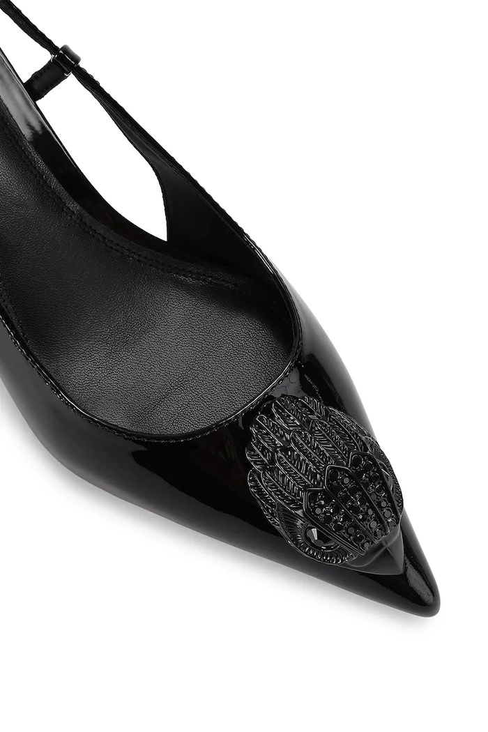 Szpilki skórzane Belsize 40 Sling Kurt Geiger London 6137800309 czarny