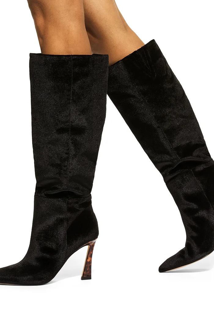 Kozaki na szpilce damskie Annabel Knee Boot Kurt Geiger London czarny 6132900789