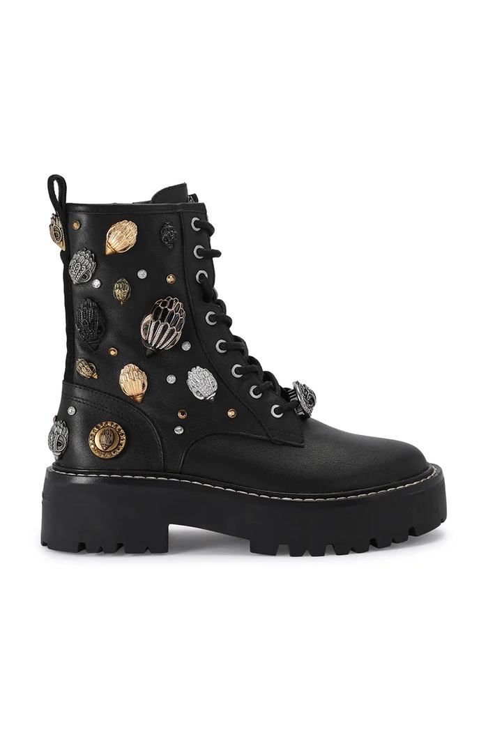 Kurt Geiger London Workery damskie skórzane Woolwich Eagle Boot czarny 6084600109