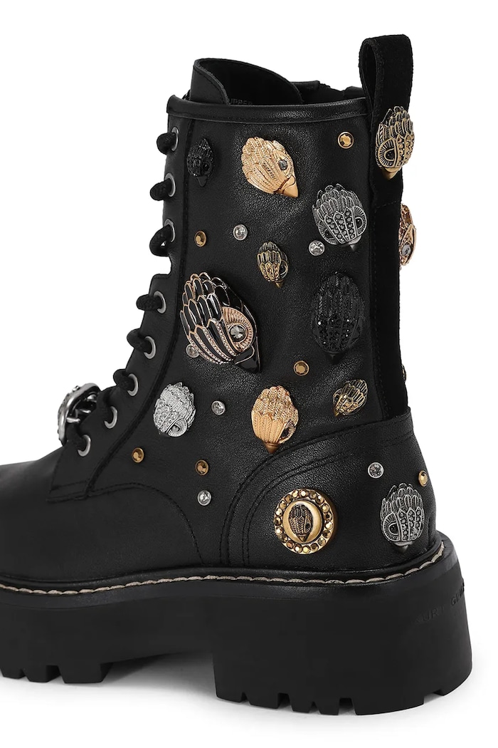 Obuwie Kurt Geiger London Workery damskie skórzane Woolwich Eagle Boot 6084600109 czarny