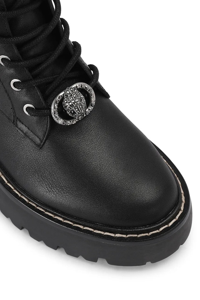 Workery damskie skórzane Woolwich Eagle Boot Kurt Geiger London czarny 6084600109