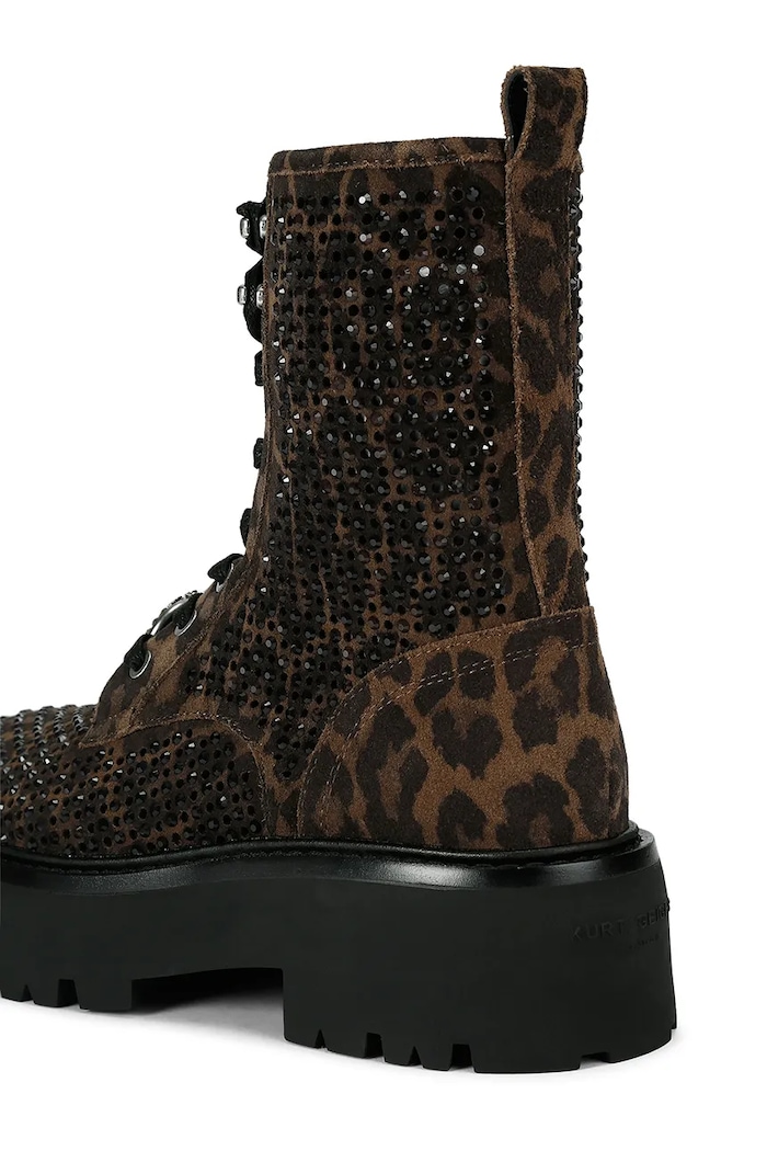 Obuwie Kurt Geiger London Workery damskie zamszowe Chelsea Perf Boot 6084039289 brązowy
