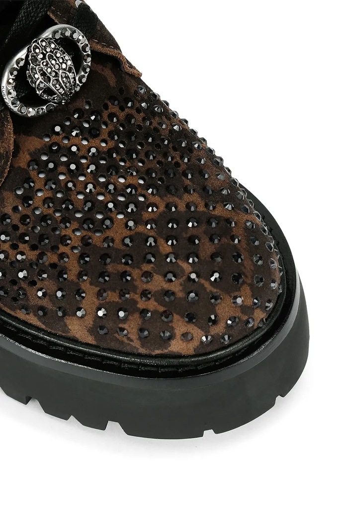 Workery damskie zamszowe Chelsea Perf Boot Kurt Geiger London brązowy 6084039289