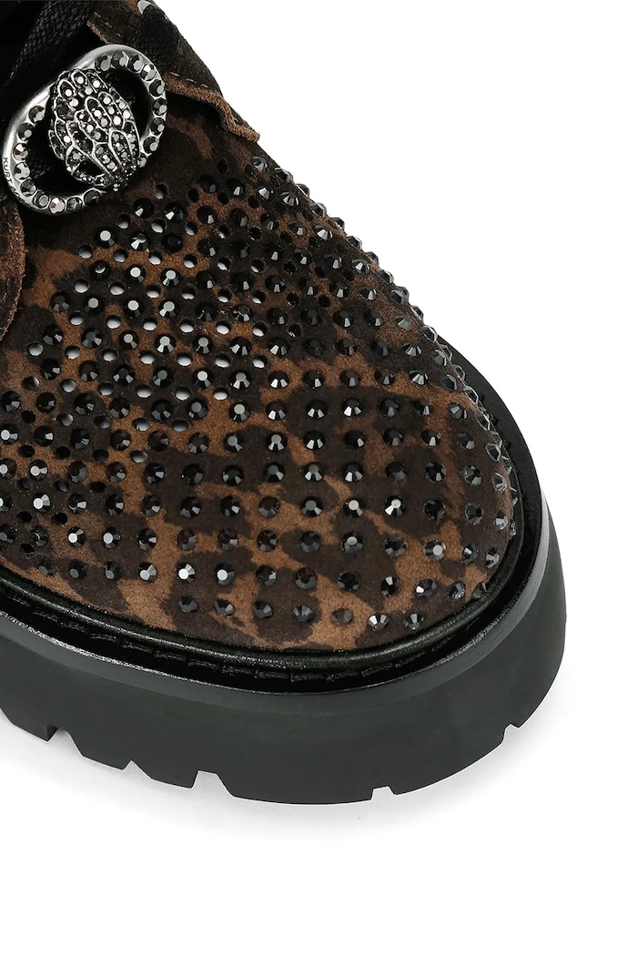 Workery damskie zamszowe Chelsea Perf Boot Kurt Geiger London brązowy 6084039289