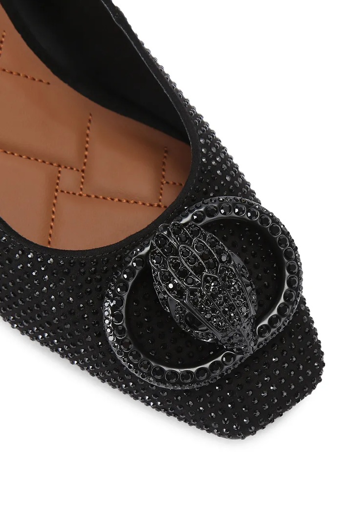 Czółenka na słupku Chelsea Block Sling Dr Kurt Geiger London 6008000609 czarny