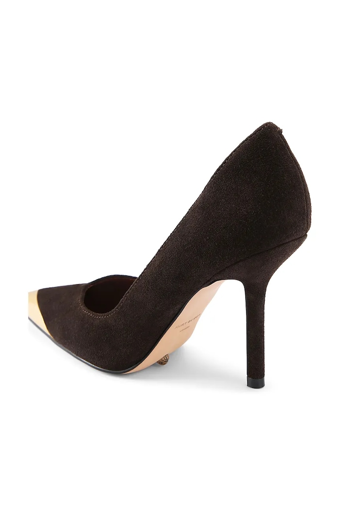 Szpilki zamszowe Regent Point Court Kurt Geiger London 4986935209 brązowy