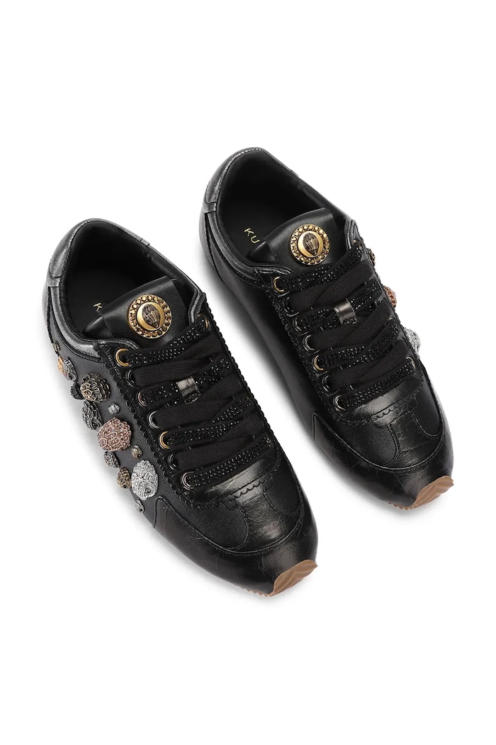 Kurt Geiger London Eagles Islington Sneaker sneakersy damskie skórzane 6149400109 czarny AW26