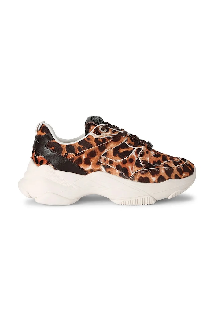 Kurt Geiger London Starlight Runner sneakersy damskie skórzane brązowy 6149246189