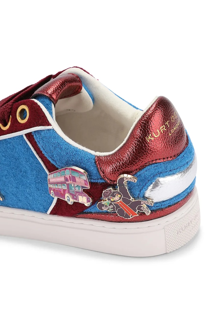 Southbank Tag Slim sneakersy damskie Kurt Geiger London 6148780609 bordowy