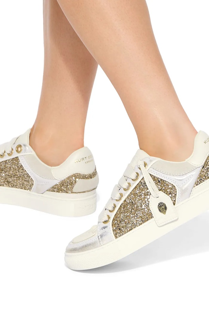 Southbank Tag Slim sneakersy damskie skórzane Kurt Geiger London beżowy 6148766769