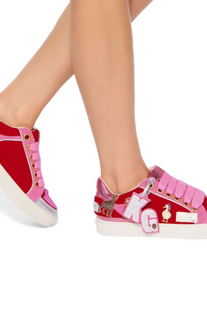 Southbank Tag Slim sneakersy damskie Kurt Geiger London różowy 6148750609