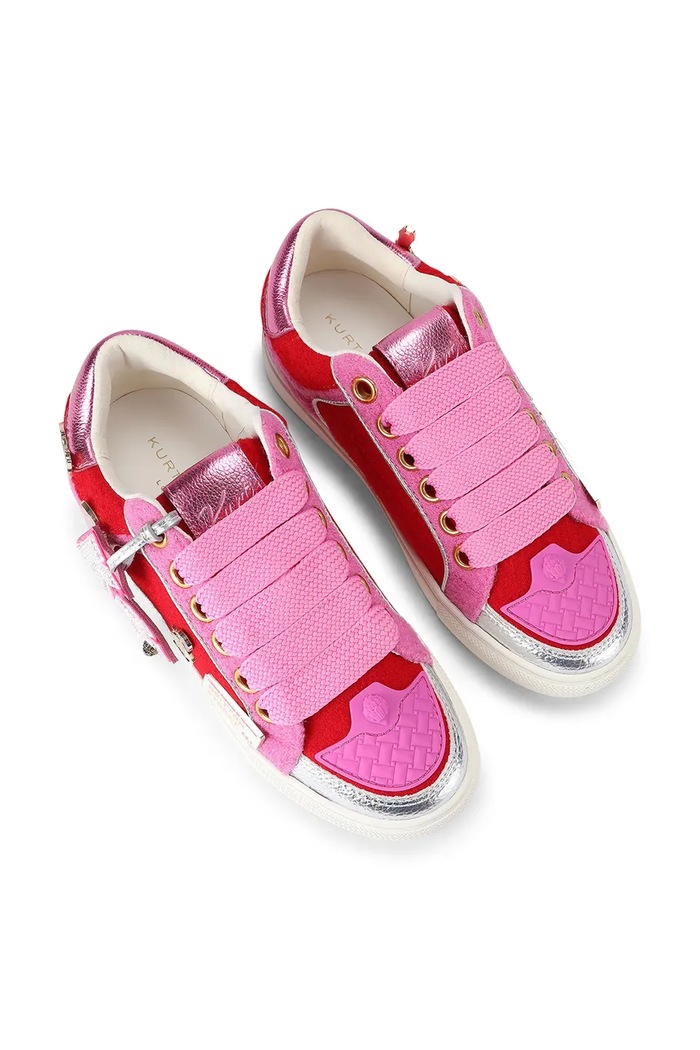 Kurt Geiger London Southbank Tag Slim sneakersy damskie 6148750609 różowy AW26