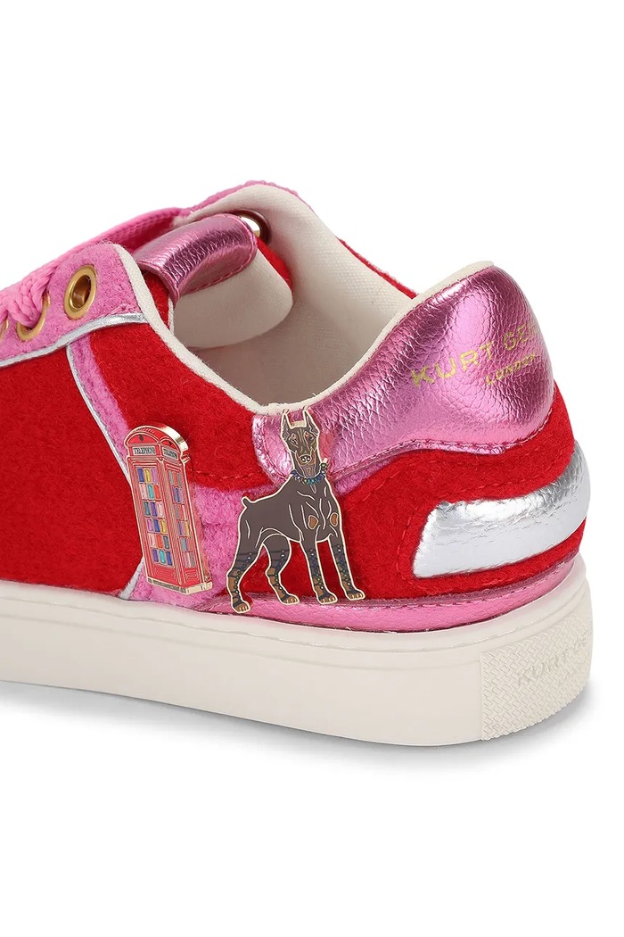 Southbank Tag Slim sneakersy damskie Kurt Geiger London 6148750609 różowy