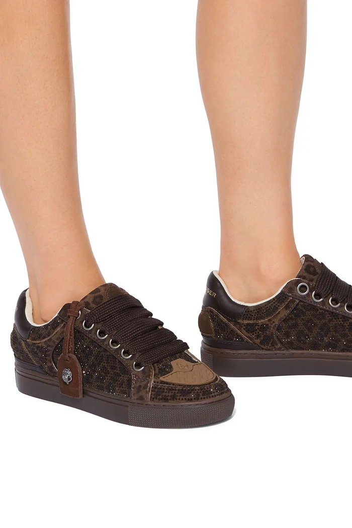 Kurt Geiger London Southbank Tag Slim sneakersy damskie zamszowe 6148735289