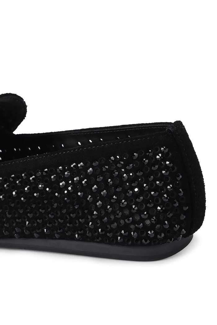 Mokasyny damskie zamszowe Mayfair Loafer Kurt Geiger London 6139800209 czarny