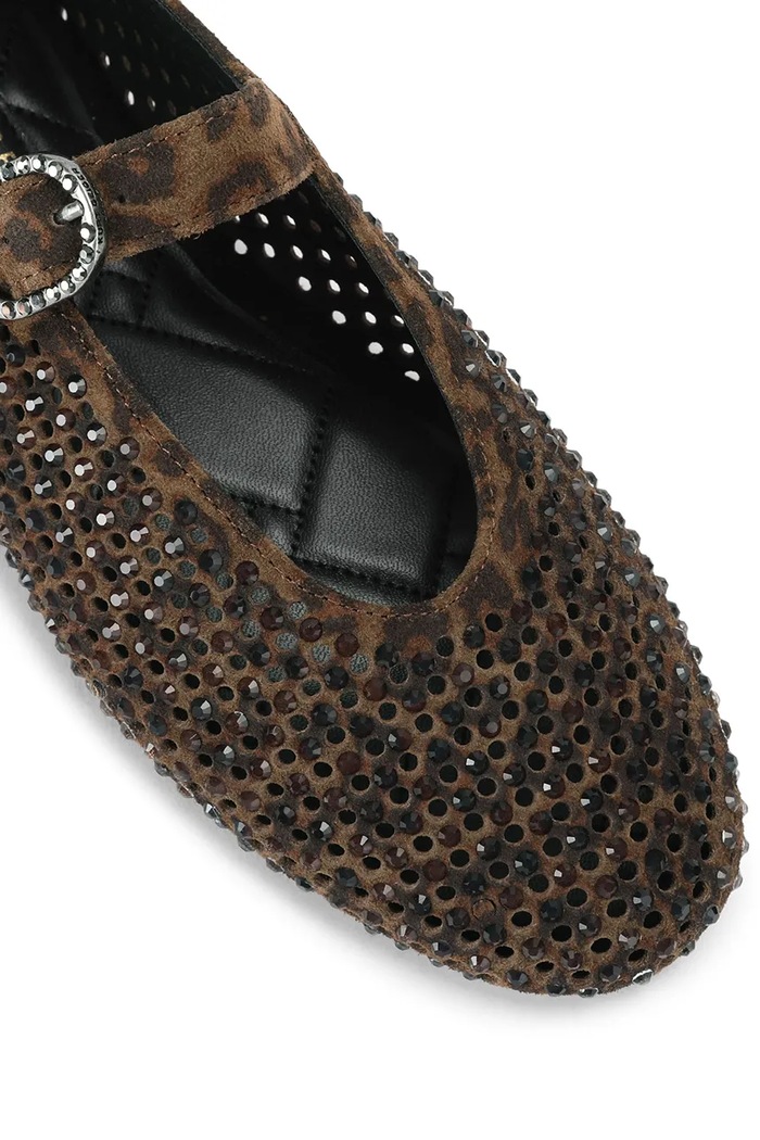 Obuwie Kurt Geiger London Baleriny zamszowe Mayfair Ballet Flat 6082539289 brązowy