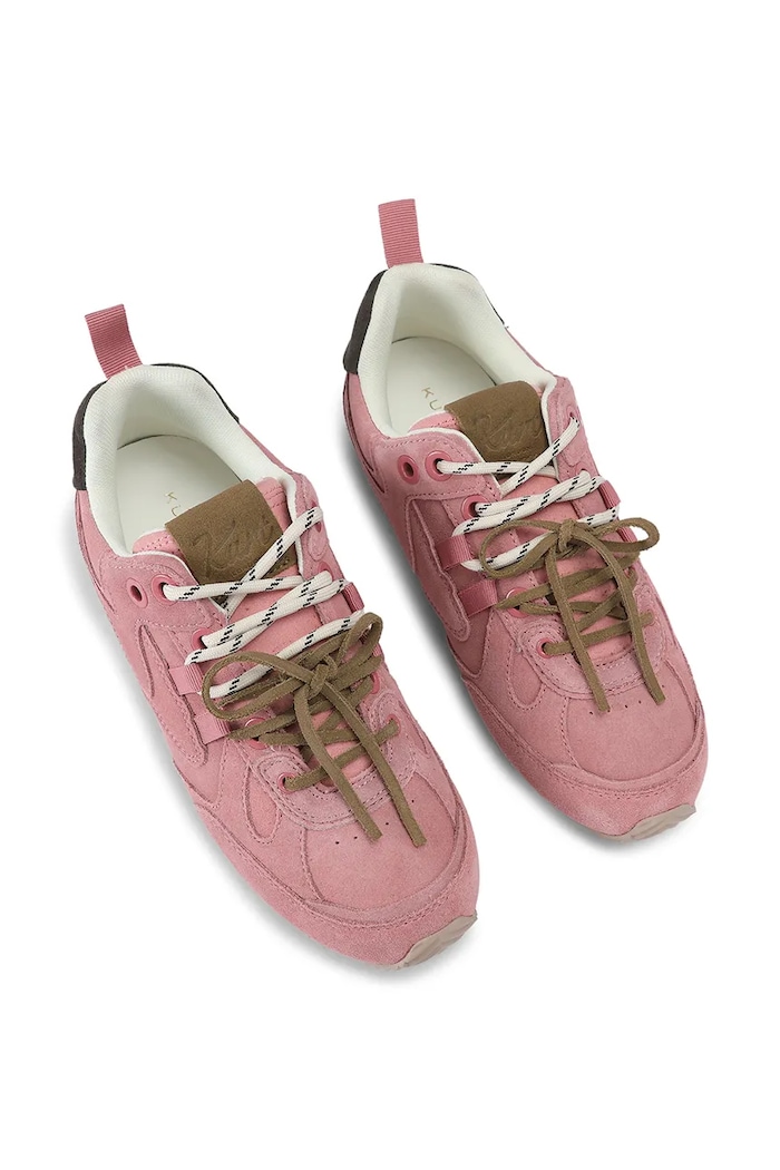 Kurt Geiger London K Slim Runner sneakersy damskie zamszowe 5991198029 różowy AW26