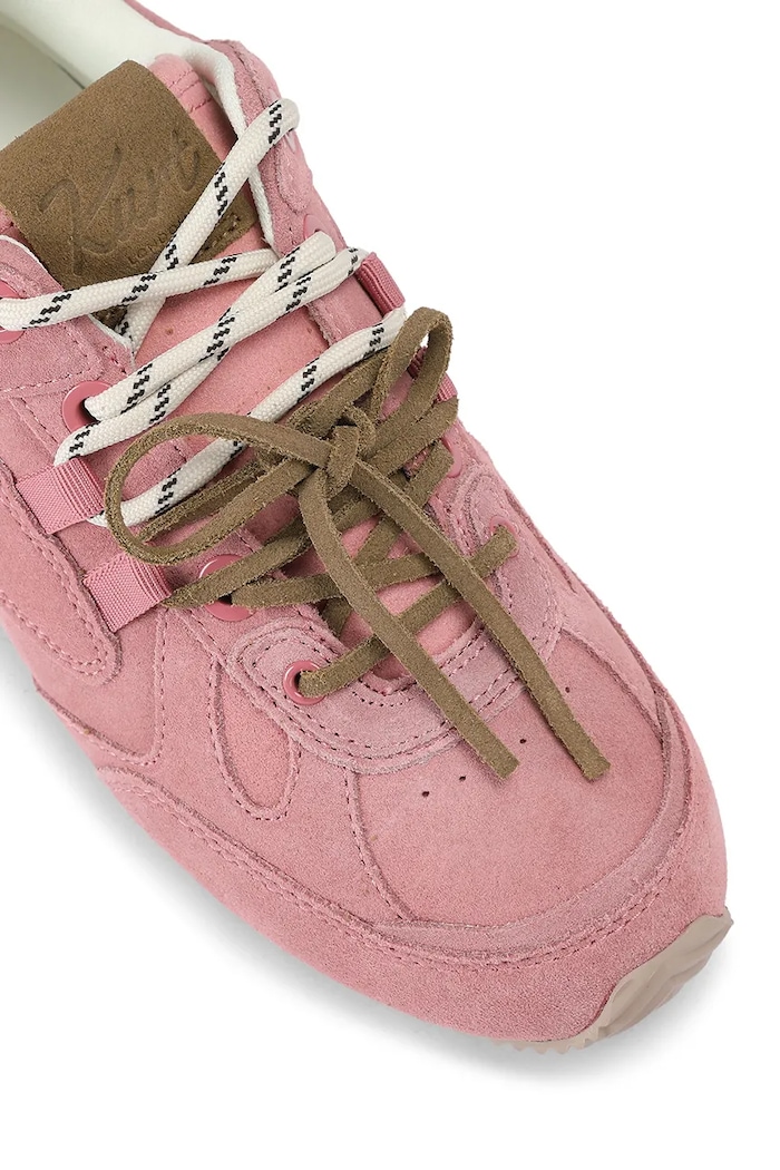 Obuwie Kurt Geiger London K Slim Runner sneakersy damskie zamszowe 5991198029 różowy