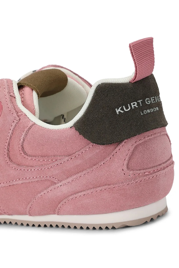 K Slim Runner sneakersy damskie zamszowe Kurt Geiger London 5991198029 różowy