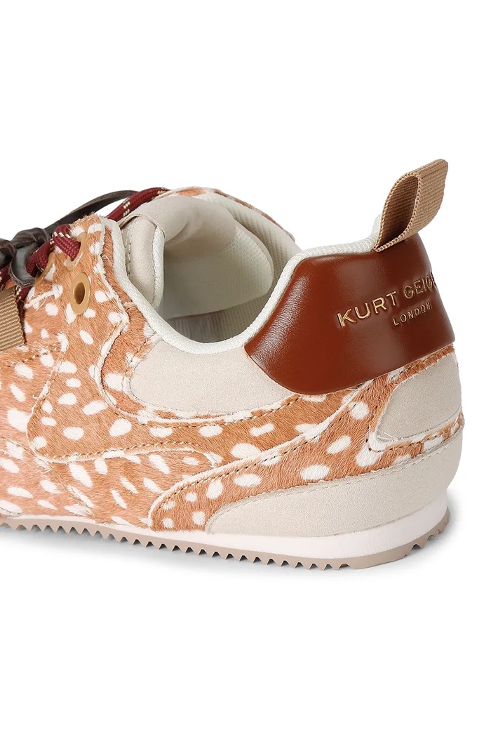 K Slim Runner sneakersy damskie skórzane Kurt Geiger London 5991146019 brązowy