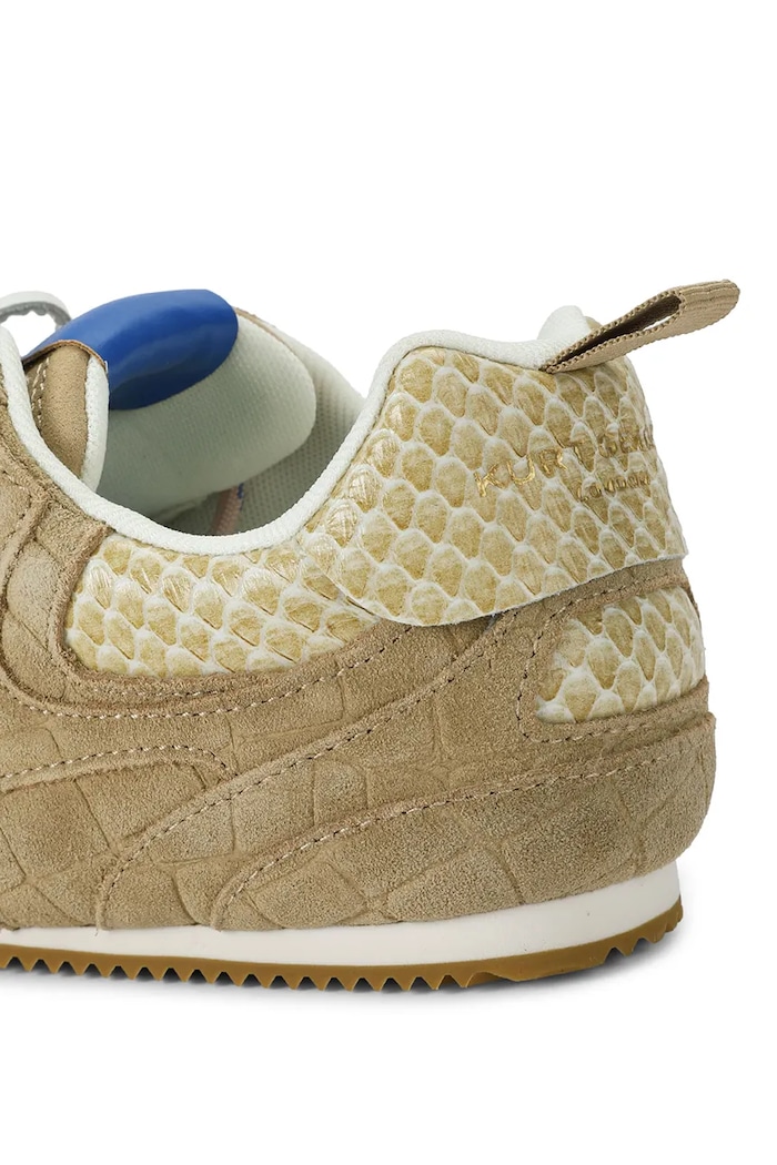 K Slim Runner sneakersy damskie zamszowe Kurt Geiger London 5991140249 zielony