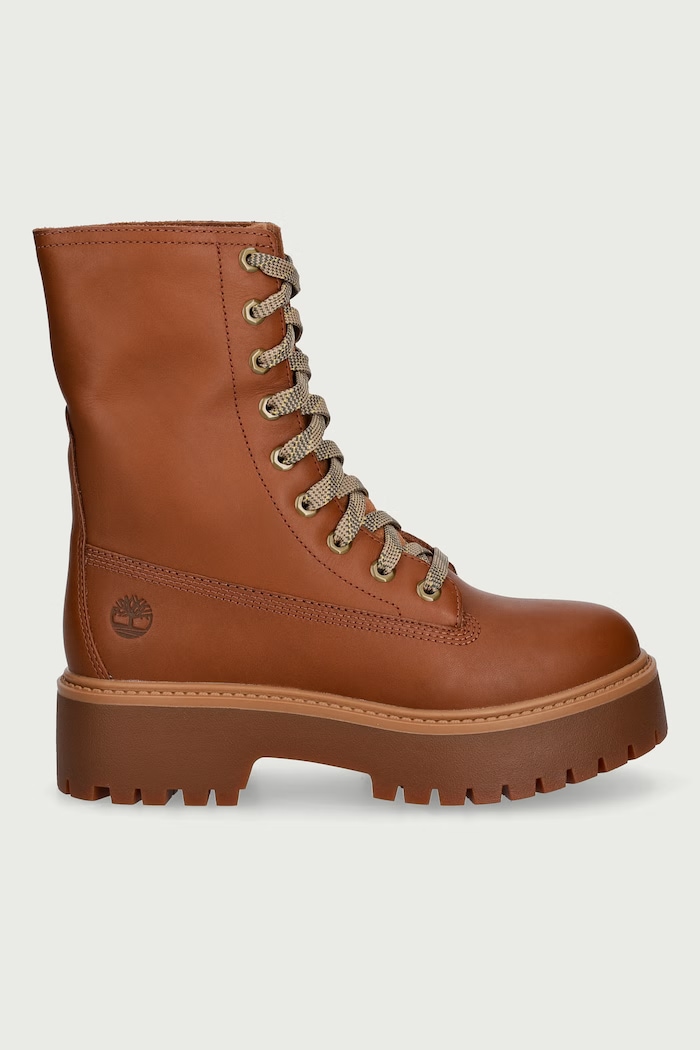 Timberland Μποτάκια Γυναικεία δερμάτινα Stone Street TB0A5SAHEM61 καφέ AW26