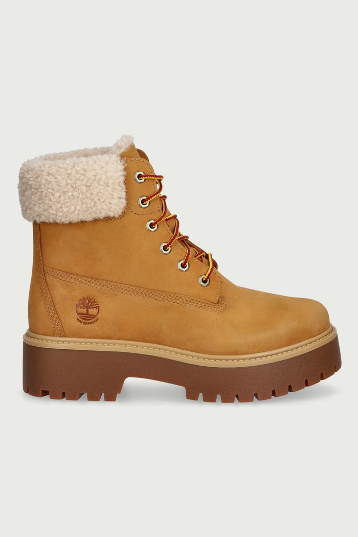 Timberland Topánky na platforme dámske nubukové Stone Street TB0A2PU67541 béžová AW26