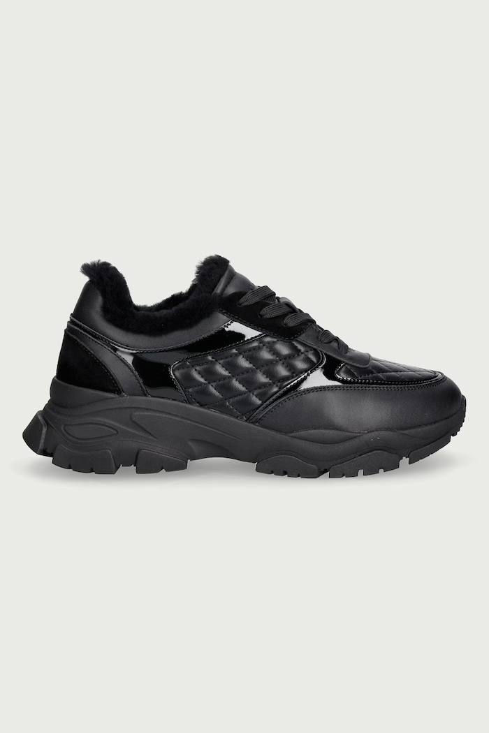 Baldinini Sneakersy damskie skórzane D7B841A1VITE.0000 czarny AW26