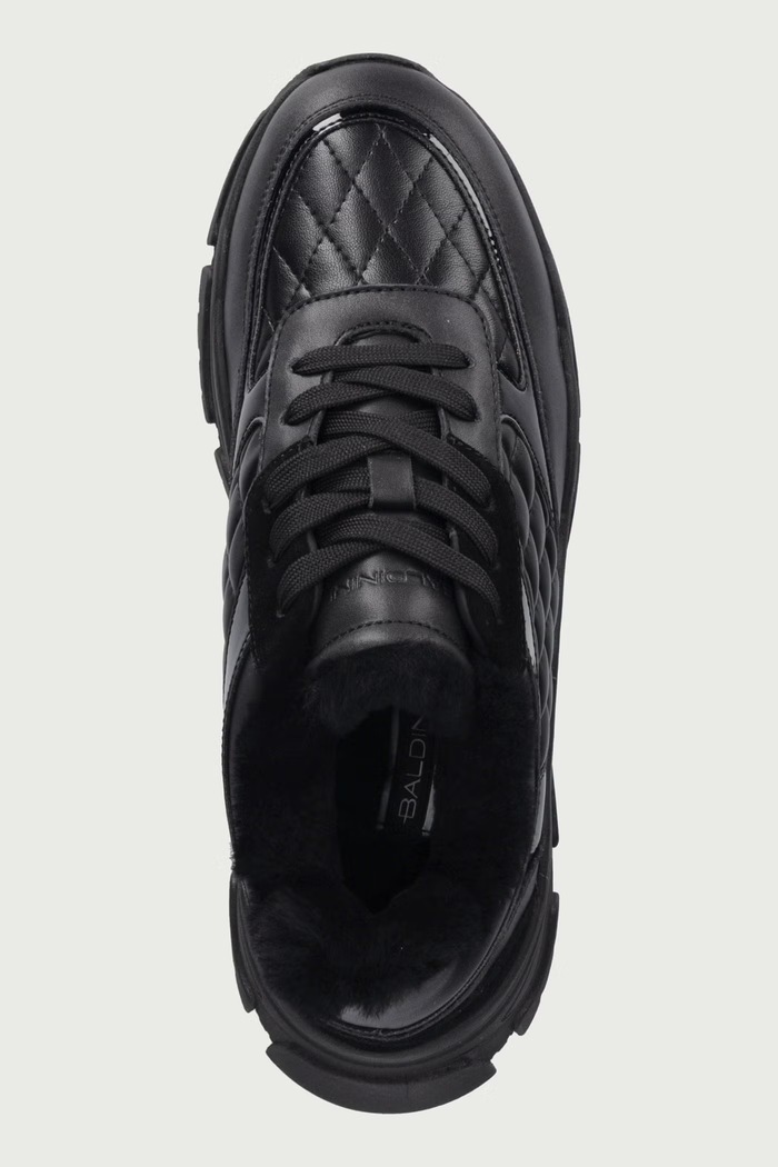 Sneakersy damskie skórzane Baldinini D7B841A1VITE.0000 czarny