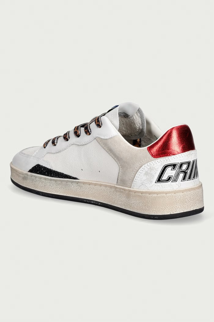 Obuwie Crime London CHELSEA sneakersy damskie skórzane 25204AA8.10 biały