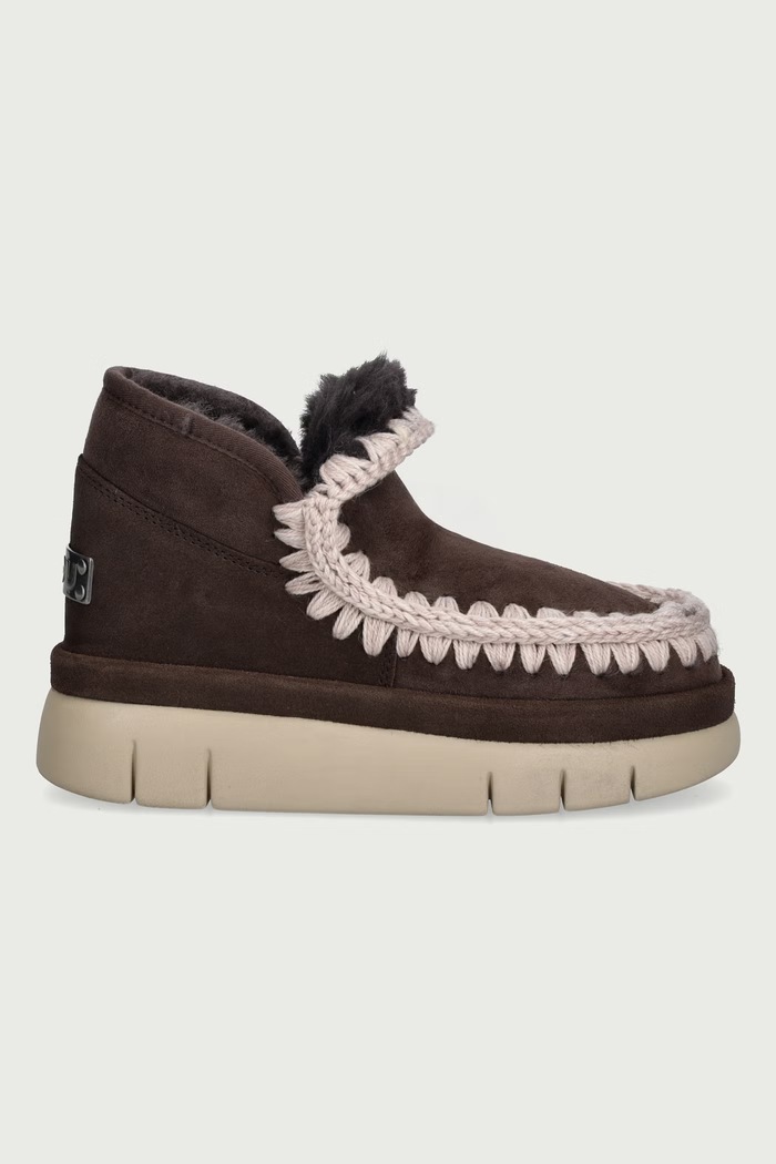 Mou Bounce Welt Sneaker Suede snehule dámske semišové MU.FW751000A.MOCHA hnedá AW26