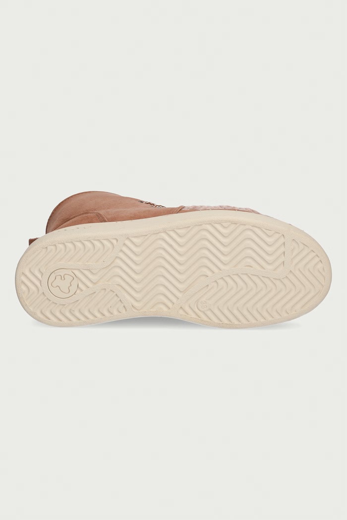 Eskimo Lace-Up Sneaker μπότες χιονιού Γυναικείες σουέτ Mou μπεζ MU.FW741014A.PKBRO