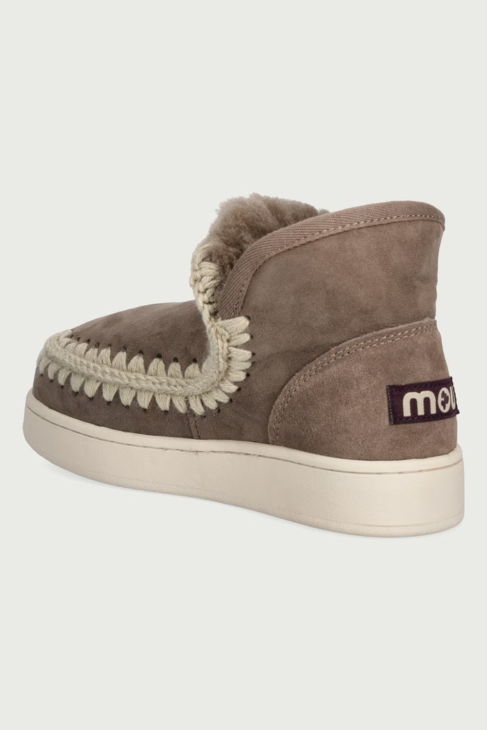 Obuwie Mou New Eskimo Sneaker Suede śniegowce damskie zamszowe MU.FW741000A.ELGRY beżowy