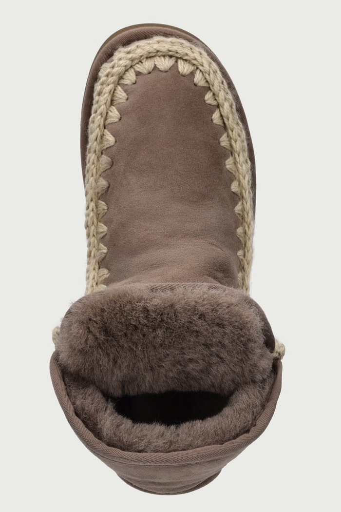 Platform Boot Suede śniegowce damskie zamszowe Mou MU.FW681010A.ELGRY beżowy