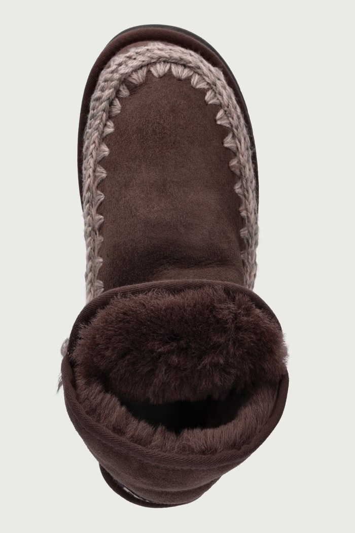 Platform Boot Suede snehule dámske semišové Mou MU.FW681010A.BRPEP hnedá