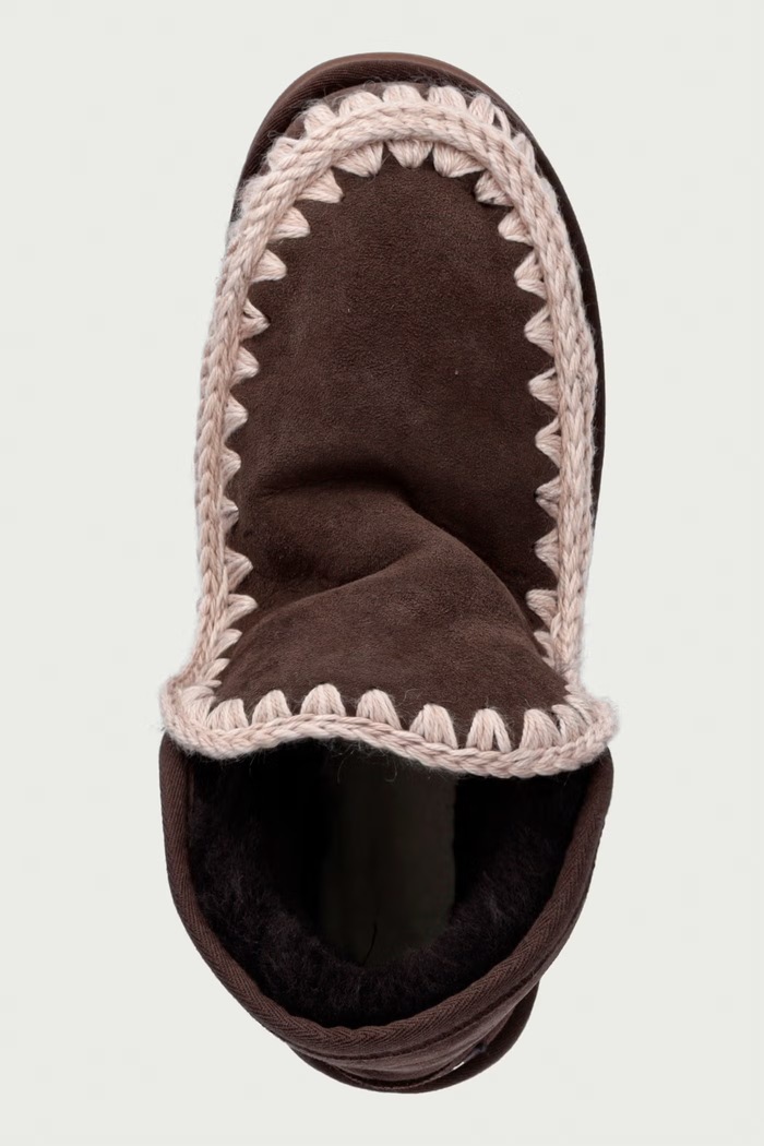 Mini Eskimo Platform Boot snehule dámske semišové Mou MU.FW681000A.MOCHA hnedá