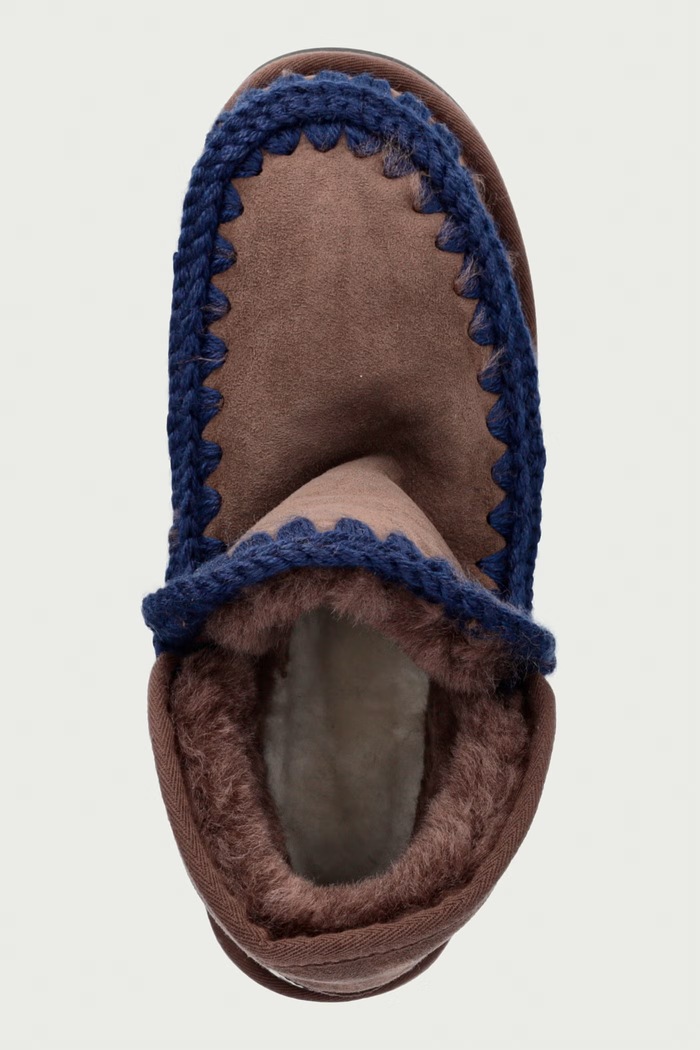 Mini Eskimo Platform Boot μπότες χιονιού Γυναικείες σουέτ Mou MU.FW681000A.BRPNAV καφέ