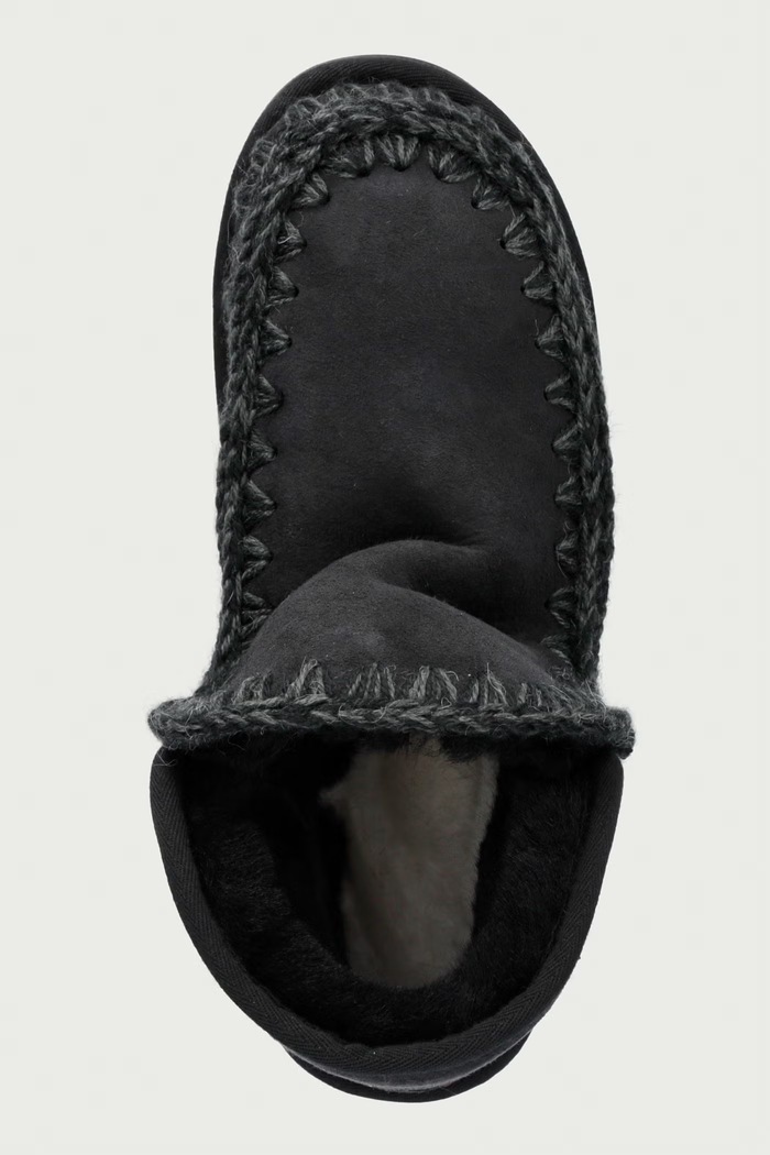 Mini Eskimo Platform Boot μπότες χιονιού Γυναικείες σουέτ Mou MU.FW681000A.BKBK μαύρο