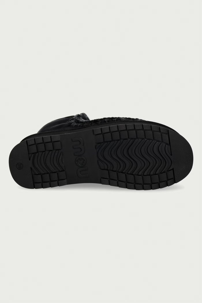 Mini Eskimo Platform Boot μπότες χιονιού Γυναικείες σουέτ Mou μαύρο MU.FW681000A.BKBK