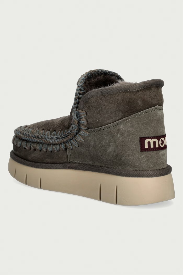 Obuća Mou Eskimo Bounce Sneaker zimske čizme za žene od brušene kože MU.FW531009A.BKOL siva
