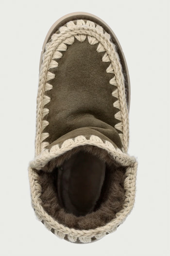 Eskimo 18 Bounce zimske čizme za žene od brušene kože Mou MU.FW531002A.MOO zelena