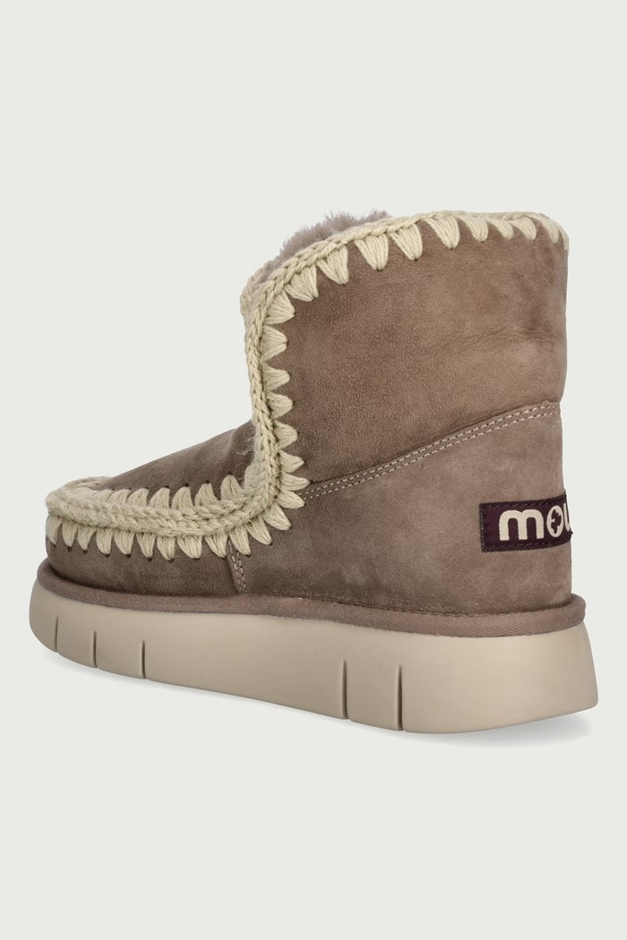 Obuwie Mou Eskimo 18 Bounce śniegowce damskie zamszowe MU.FW531002A.ELGRY beżowy