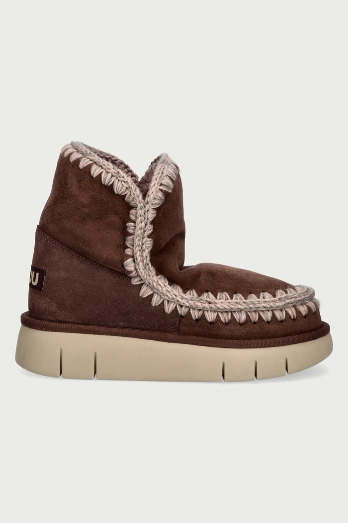 Mou Eskimo 18 Bounce μπότες χιονιού Γυναικείες σουέτ MU.FW531002A.BRPEP καφέ AW26