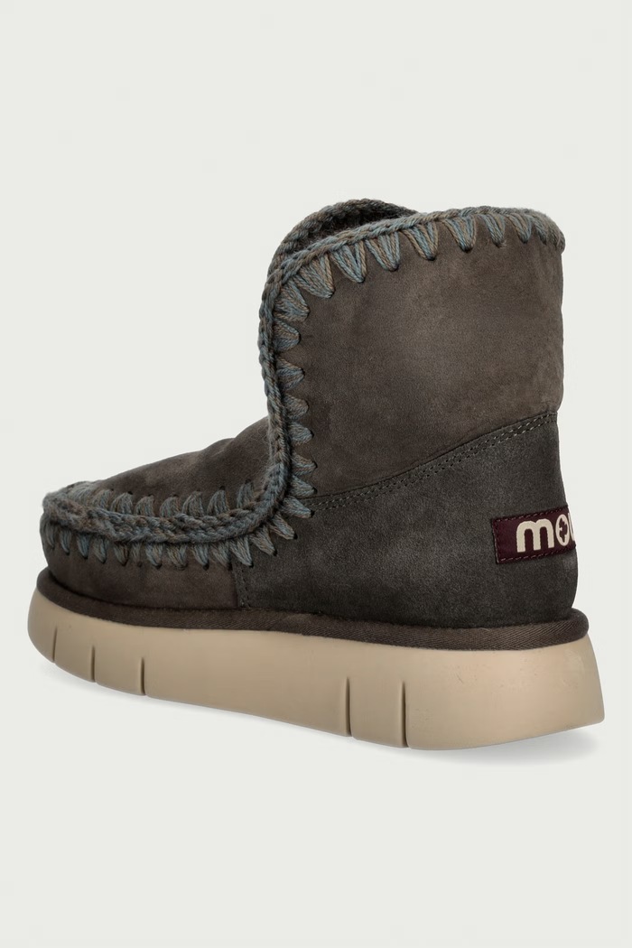 Obuwie Mou Eskimo 18 Bounce śniegowce damskie zamszowe MU.FW531002A.BKOL zielony