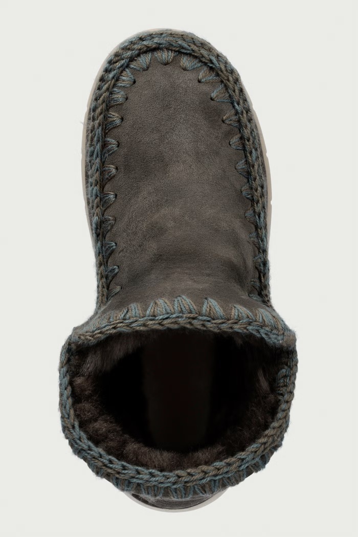 Eskimo 18 Bounce śniegowce damskie zamszowe Mou MU.FW531002A.BKOL zielony