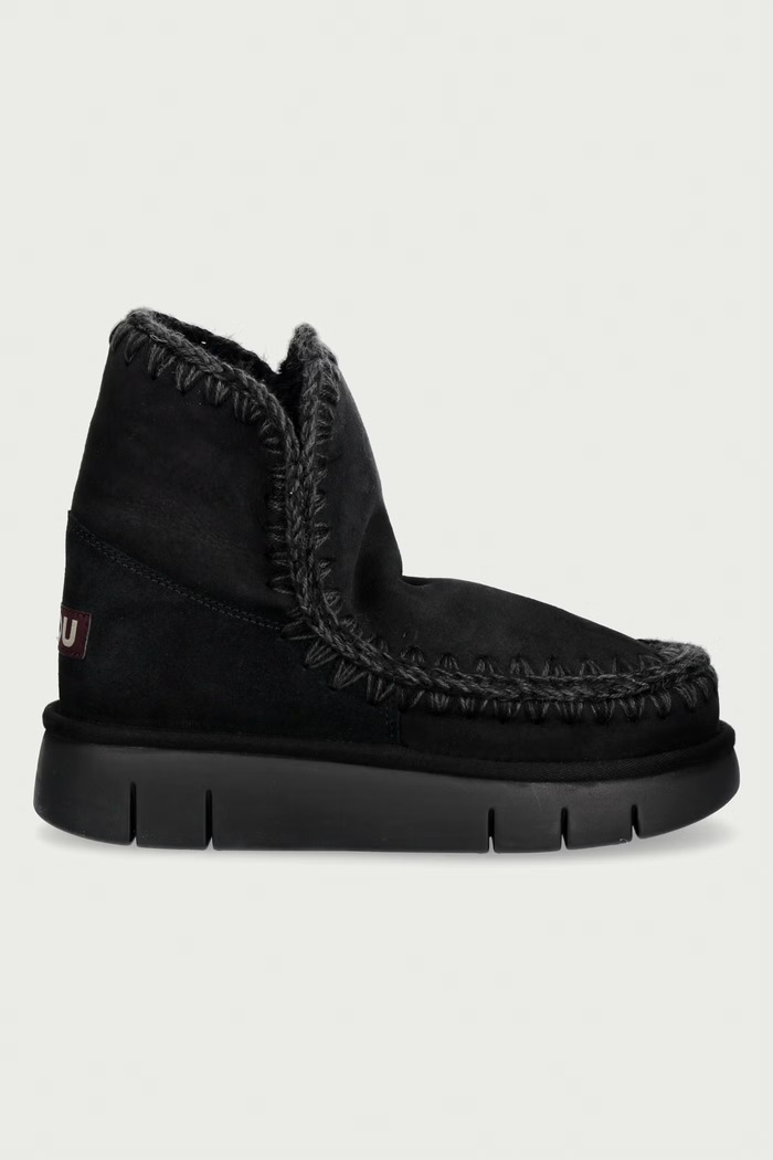 Mou Eskimo 18 Bounce snehule dámske semišové MU.FW531002A.BKBK čierna AW26