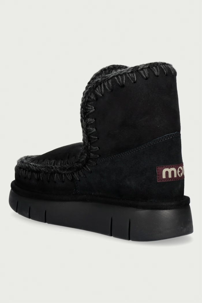 Obuv Mou Eskimo 18 Bounce snehule dámske semišové MU.FW531002A.BKBK čierna