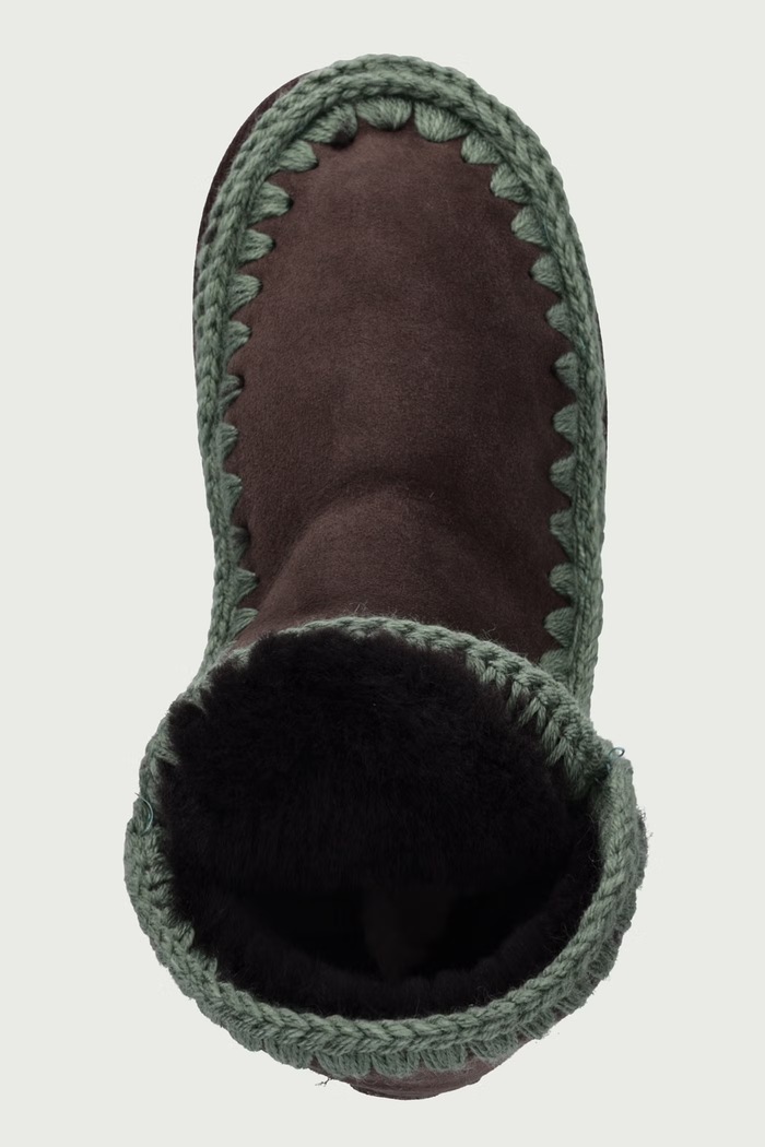 Eskimo 18 Glitter Logo snehule dámske semišové Mou MU.FW101050A.MOCGRN hnedá